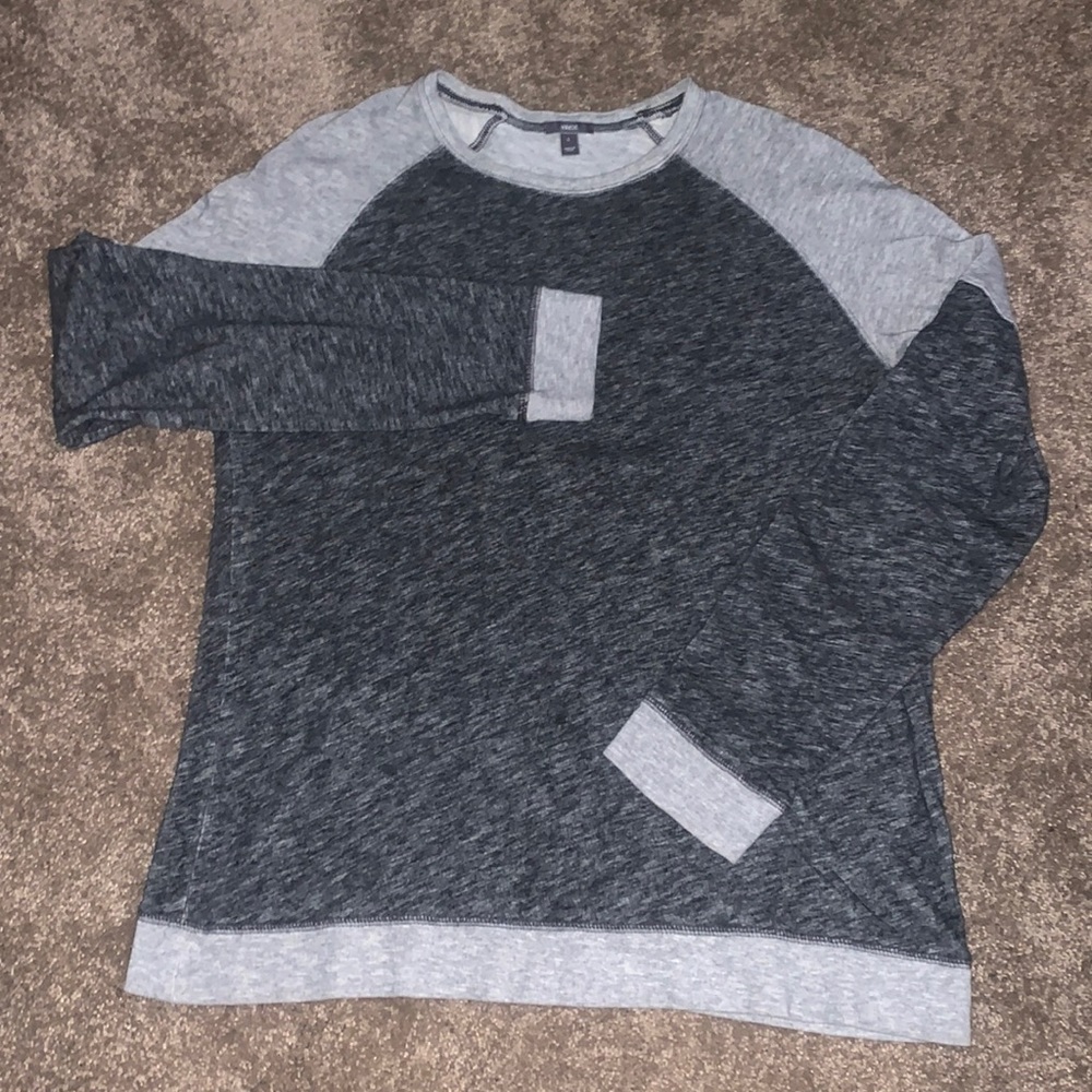 Vince Color Block Crew Neck Sweater